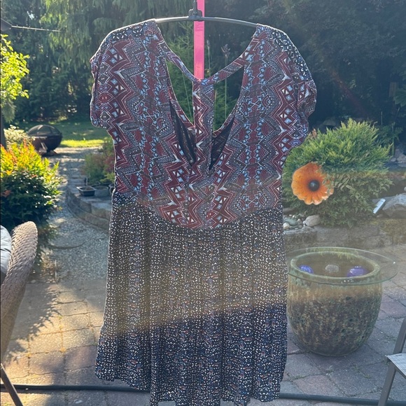 Free People Multicolor Geometric Dress XS - Picture 4 of 6
